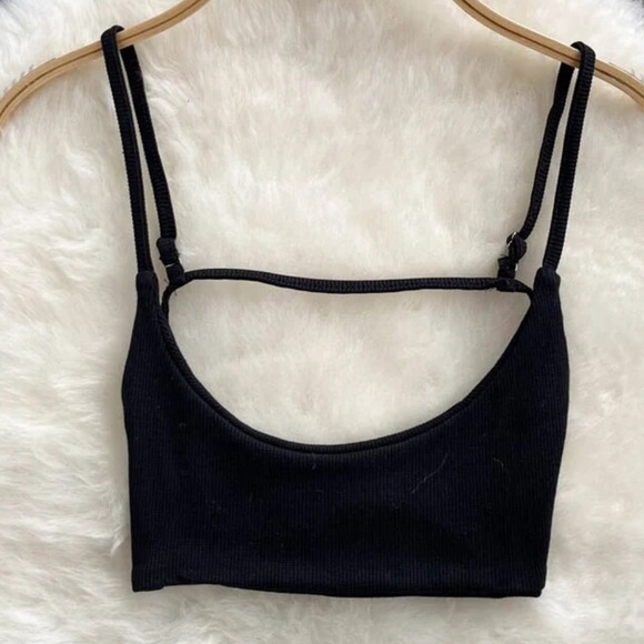 Sale🩵🤍KAI Ribbed Sexy Strappy Bralette 🩵🤍 - Picture 4 of 6